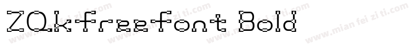 ZQkfreefont Bold字体转换